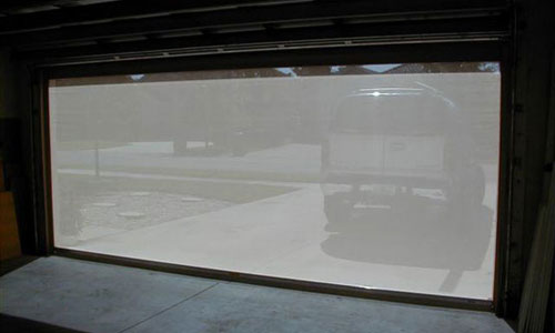 Garage door screen installation project